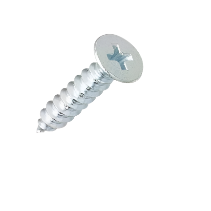 6g x 3/8" (3.5 x 9.5mm) Countersunk Phillips Type C Self Tapping Screws  - Zinc