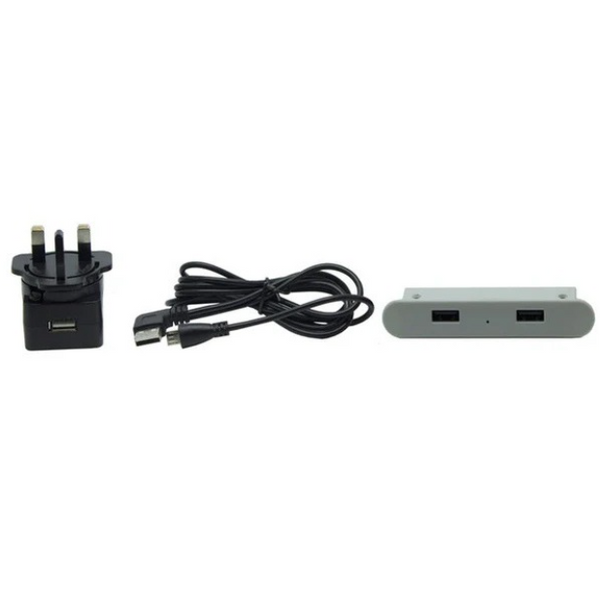 Desktop 5V / 2A USB Desk Charger 80mm - White