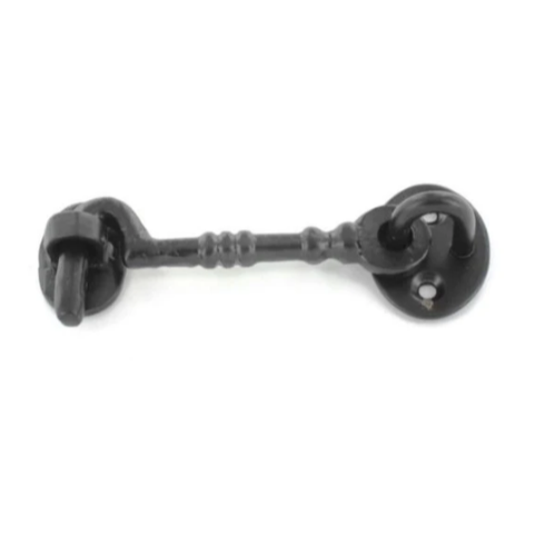 CABIN HOOK 75MM CAST BLACK Cabin Hook Hooks 75mm