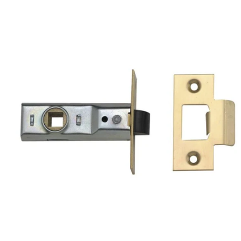 Union 2.5" Tubular Mortice Latch - Silver Enamel