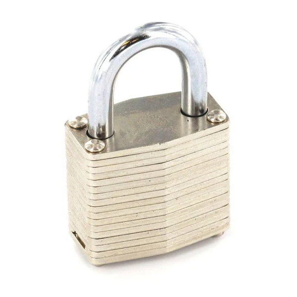 Laminated Padlock with Brass Cylinder - 40mm