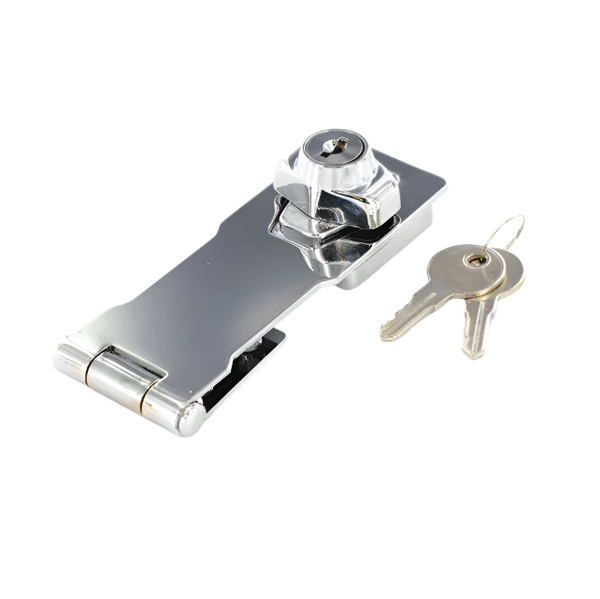 Locking Hasp Cylinder Action - 115mm - Chrome Plated