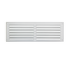 Louvre Vent - 229mm x 76mm (9" x 3") - White Plastic