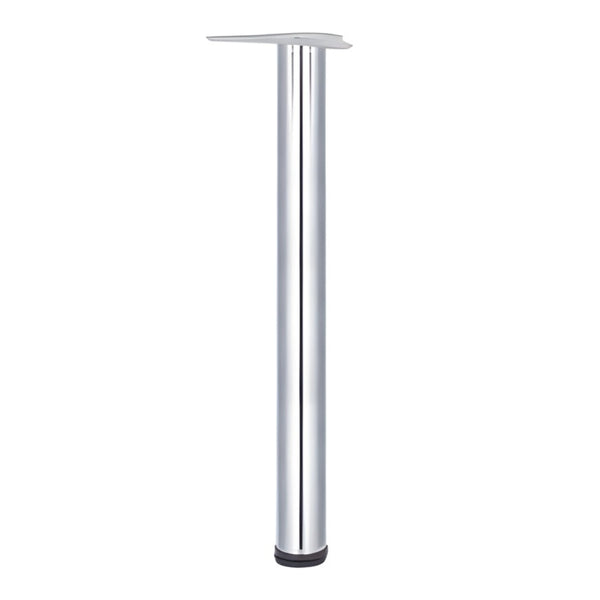 Table Legs 60 x 690mm With 30mm Adjustment - Chrome Plated