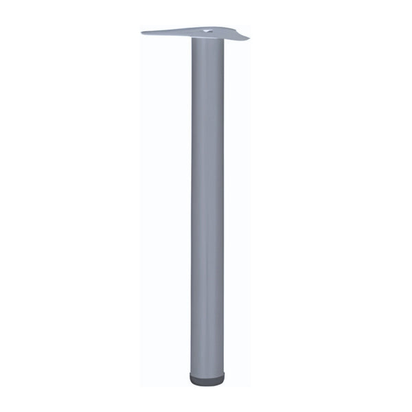 Table Legs 60 x 690mm With 30mm Adjustment - Silver 9006