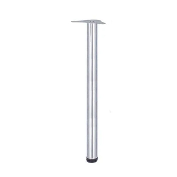 Table Leg 60 x 870mm With 30mm Adjustment - Chrome Plated