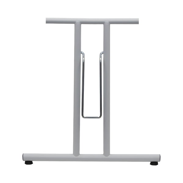 Folding Table Frame 690 x 590mm Straight Foot - White - Eurofit Direct