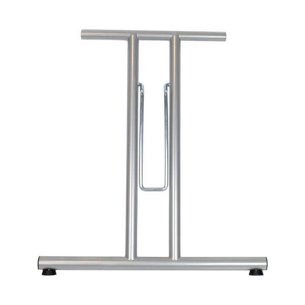 Folding Table Frame 710 x 590mm Straight Foot - Silver 9006