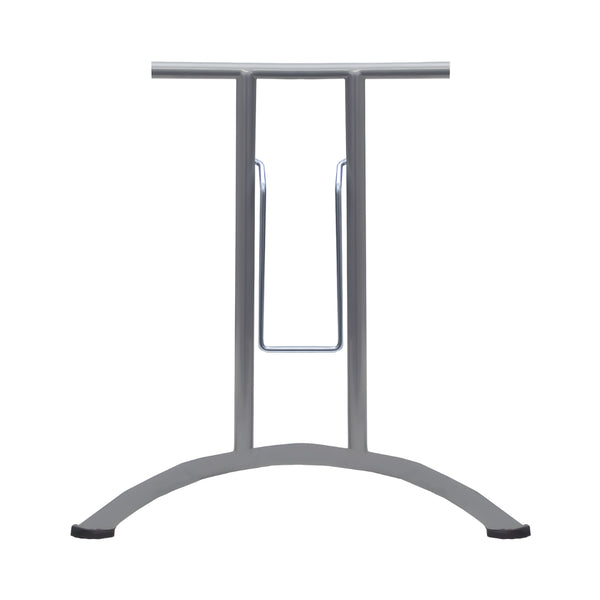 Folding Table Frame 690 x 590mm Curved Foot - Silver 9006 - Eurofit Direct