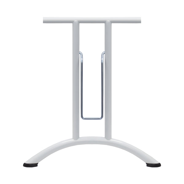 Folding Table Frame 690 x 580mm Curved Foot - White