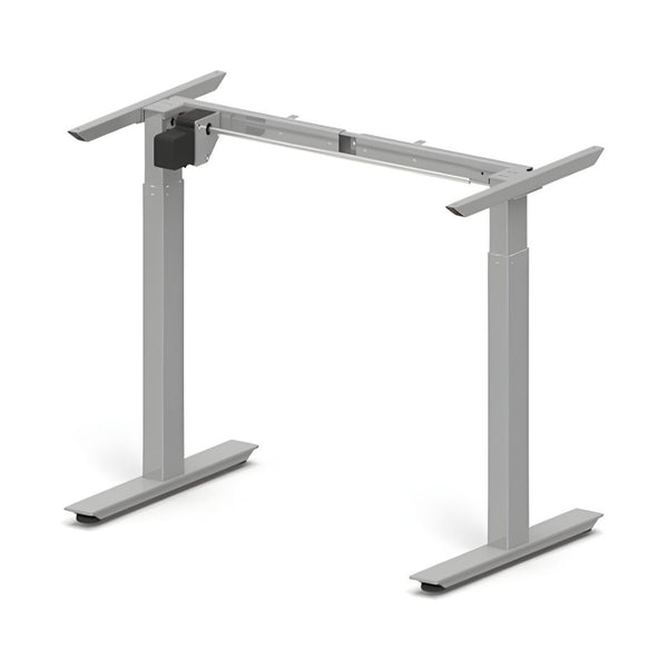 Height Adjustable Desk Frame 685-1165mm Silver Electric - Left Hand Motor