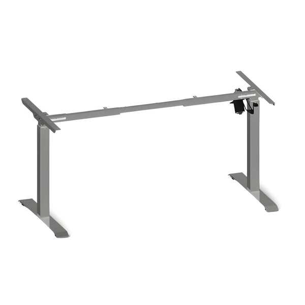 Height Adjustable Desk Frame 700-1180mm Silver Electric - Right Hand Motor