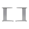 Cantilever Frame Desk 800mm Deep Top Up To 1800mm Wide Silver