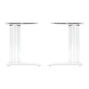 Cantilever Frame Desk 800mm Deep Top Up To 1800mm Wide White