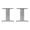 I Frame Desk 580mm Deep Top up to 1800mm Wide Silver