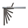 Click Folding Table Leg 50 x 705mm With 30mm Adjustment - Black