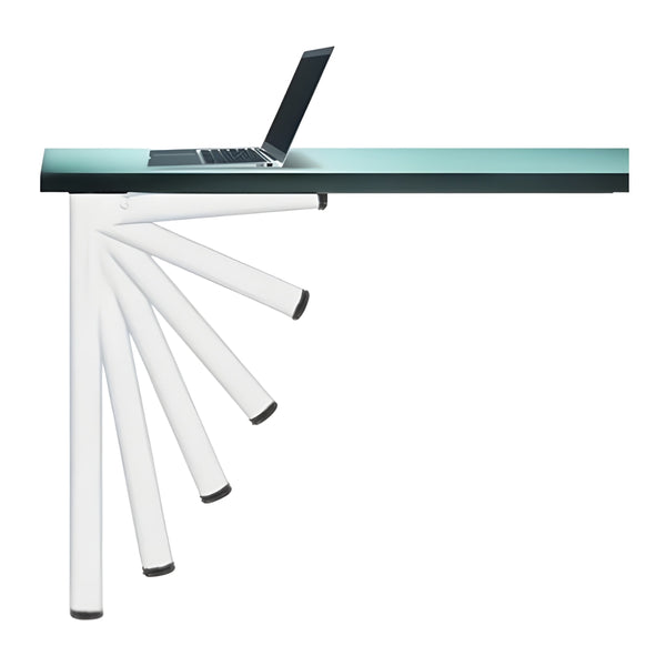 Click Folding Table Leg 50 x 705mm With 30mm Adjustment - White