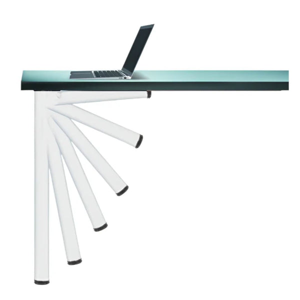 Click Folding Table Leg 50 x 705mm With 30mm Adjustment - White