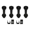 Kitchen Plinth Leg Set - adjustable 150 to 180mm - Black