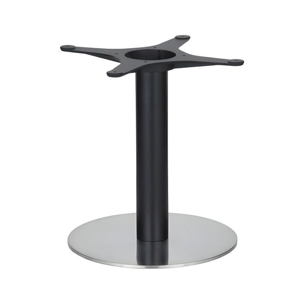 Golden Gate Brushed S/Steel Base & Black Column D400xH450mm - Eurofit Direct