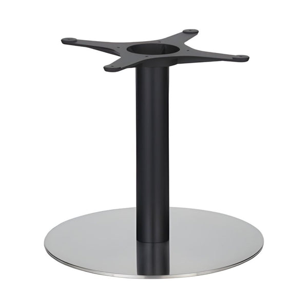 Golden Gate Brushed S/Steel Base & Black Column D500xH450mm - Eurofit Direct