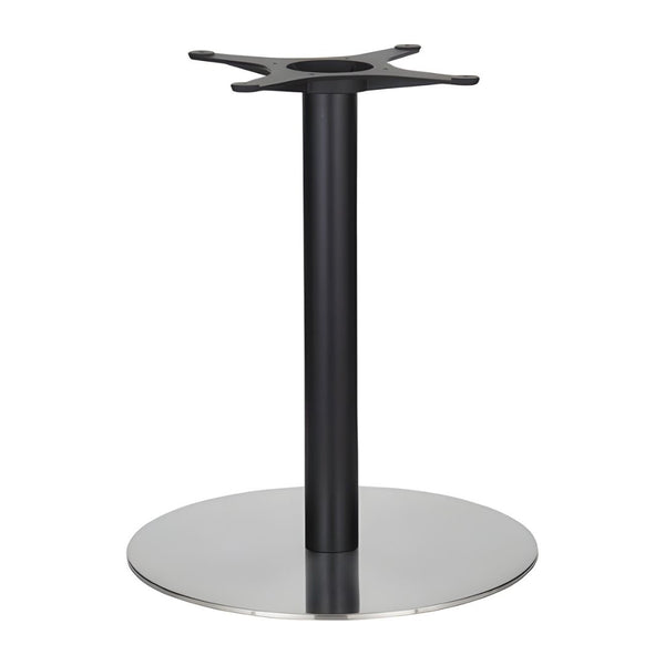 Golden Gate Brushed Stainless Steel 580 x 690mm Base & Black Column