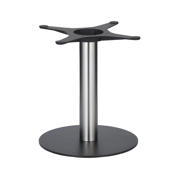 Golden Gate Black Base & Brushed S/Steel Column D400xH450mm - Eurofit Direct