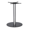 Golden Gate Black Base & Brushed Stainless Steel Column D500xH690mm