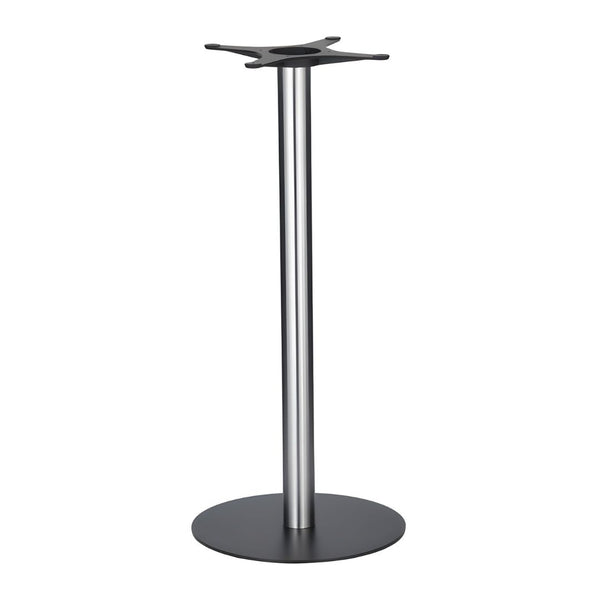 Golden Gate 500 x 1100mm Black Base & Brushed Stainless Steel Column - Eurofit Direct