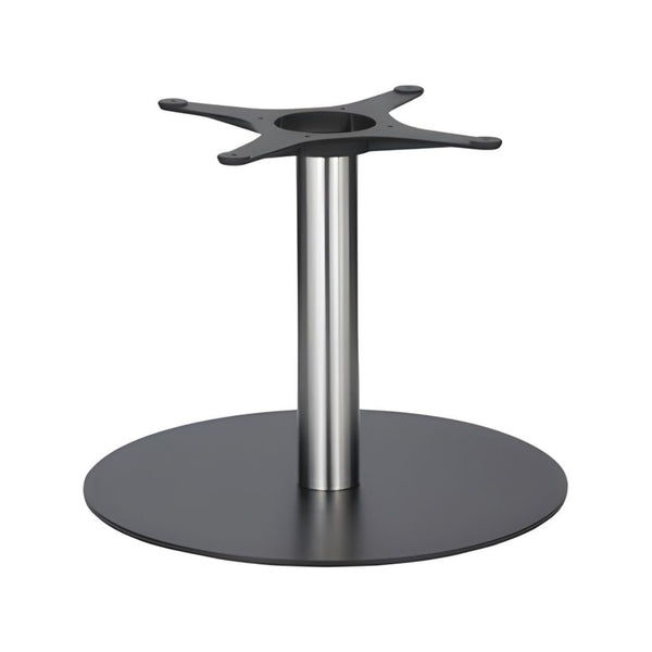 Golden Gate 580 x 450mm Black Base & Brushed Stainless Steel Column - Eurofit Direct