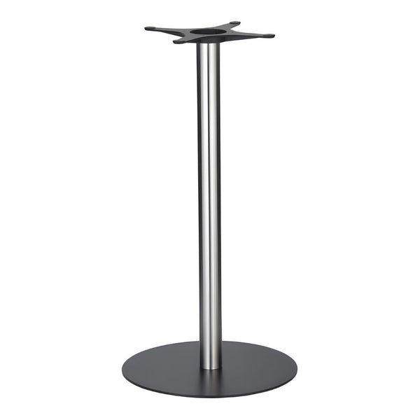Golden Gate 580 x 1100mm Black Base & Brushed Stainless Steel Column - Eurofit Direct
