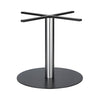 Golden Gate 720 x 690mm Black Base & Brushed Stainless Steel Column