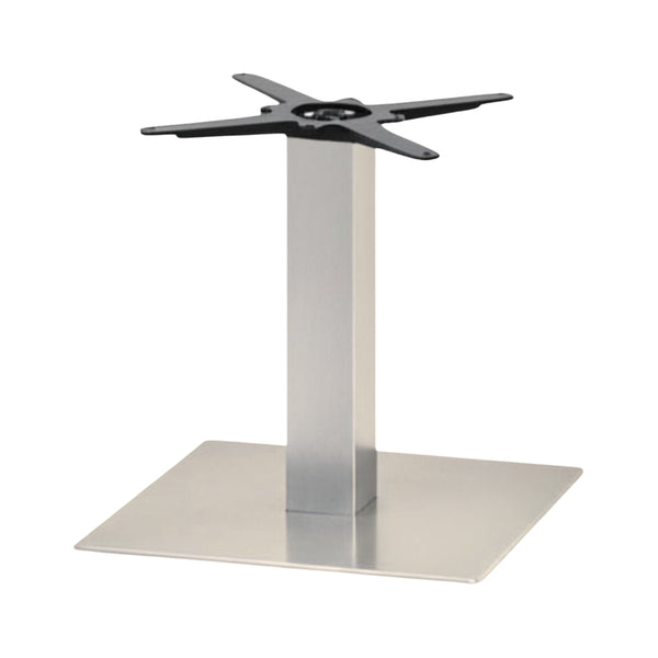 Sotra Brushed Stainless Steel 450 x 450mm Base & Column - Eurofit Direct