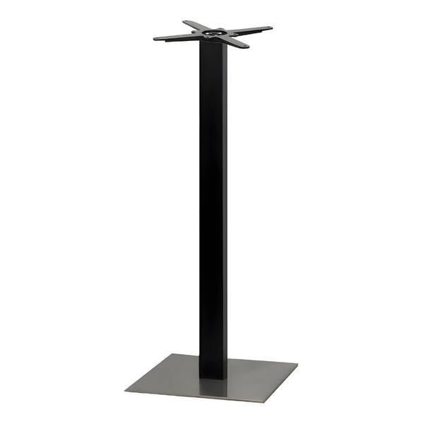 Sotra 450 x 1100mm Brushed Stainless Steel Base & Black Column - Eurofit Direct