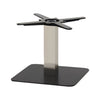 Sotra 450 x 450mm Black Base & Brushed Stainless Steel Column