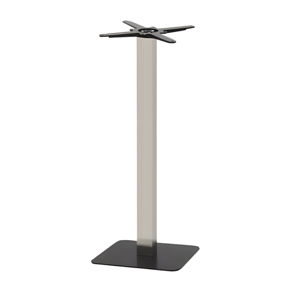 Sotra 450 x 1100mm Black Base & Brushed Stainless Steel Column