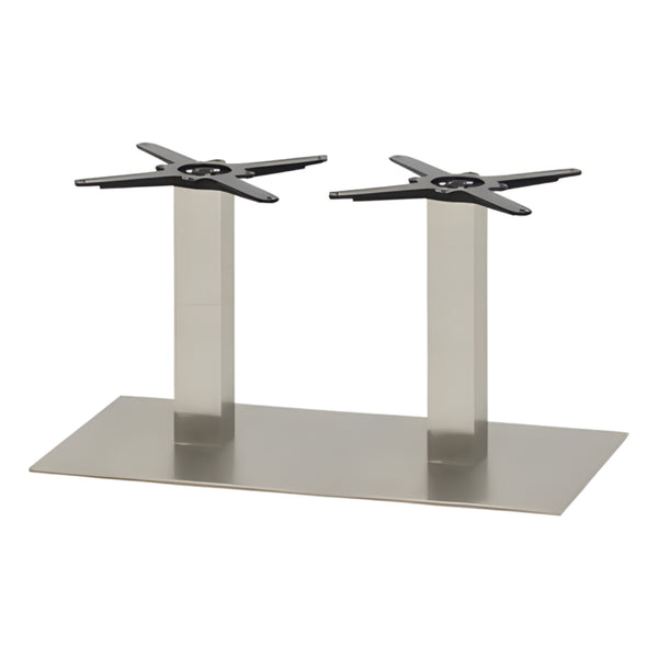 Mega Brushed Stainless Steel 450 x 450mm Base & Column - Eurofit Direct