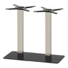Mega 400 x 690mm Black Base & Brushed Stainless Steel Column