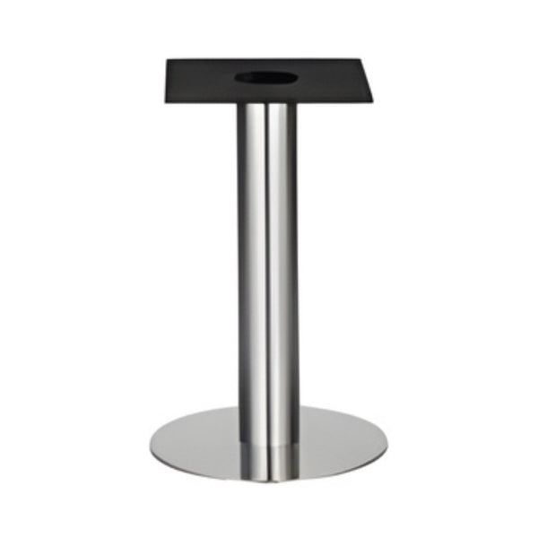 IntAfit Table Base For Integrated Cable Management 500 x 690mm Brushed Stainless Steel Base & Column