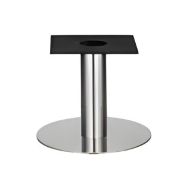 IntAfit Table Base For Integrated Cable Management 580 x 450mm Brushed Stainless Steel Base & Column