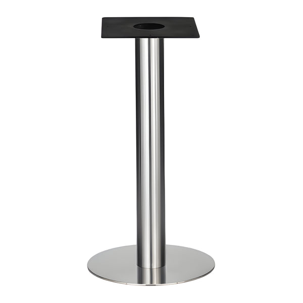 IntAfit Table Base For Integrated Cable Management 580 x 1100mm Brushed S/Steel Base & Column
