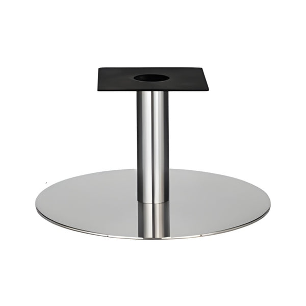 IntAfit Table Base For Integrated Cable Management 720 x 450mm Brushed Stainless Steel Base & Column