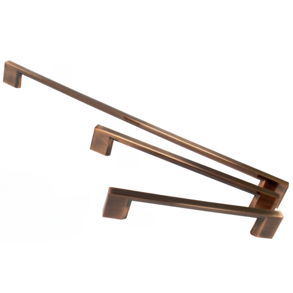 Bar Handle Brushed Copper 128mm Centres