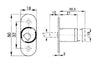 BMB Mastered Sliding Door Push Lock - Keys 201-400