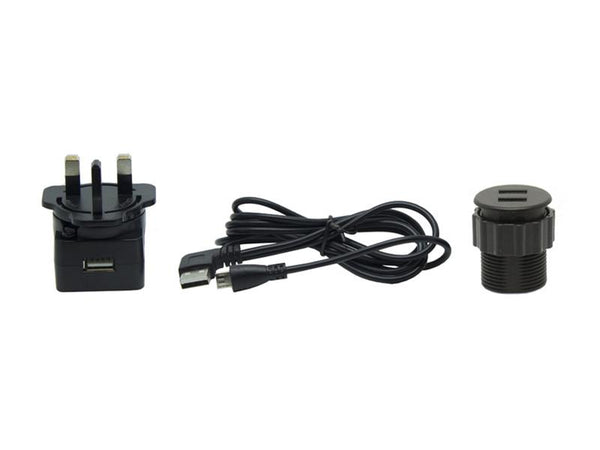 Desktop USB Charger - Black - 35mm
