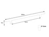 T-Bar Handle 255mm Long (192mm Hole Centers) Brushed Nickel