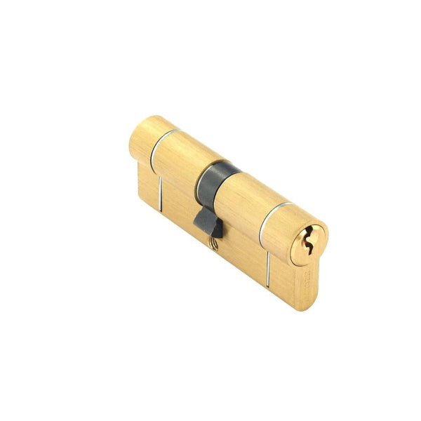 Securit Anti-Snap & Bump Euro Cylinder - 40 x 40mm - Brass