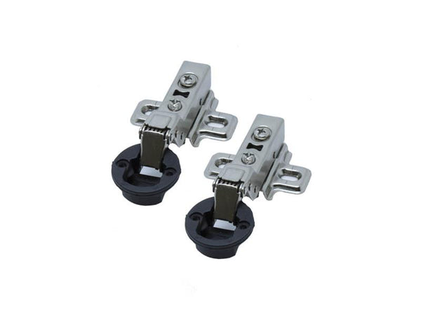 Tutti Inset Soft Close Chrome Glass Door Hinge Pack | Eurofit Direct