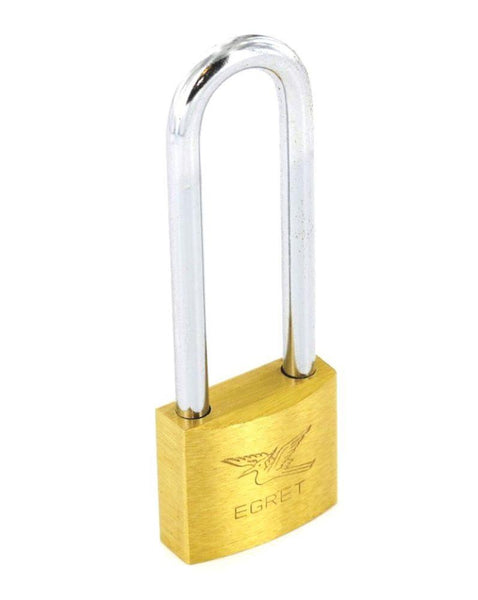 Padlock with Long Shank - Brass - 40mm | Eurofit Direct