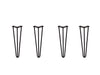 Hairpin Legs 410mm / 16" Height 3 Rod 12mm Thickness Black